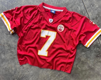 Vintage 00’s Kansas City Chiefs NFL Football Custom Crop #7 Jersey Small