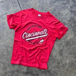 Vintage 80’s Cincinnati Reds MLB Baseball Tee Tshirt