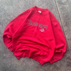 Vintage 90’s Ohio State University Buckeyes  Embroidered Crewneck Sweatshirt