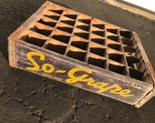 Very Rare Vintage 1940 39 s O So Grape Soda Wood Crate