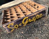 Very Rare Vintage 1940 39 s So Grape Soda Wood Crate