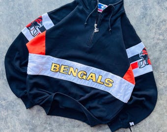 Vintage 80’s NFL Cincinnati Bengals Very Rare Starter Embroidered Crewneck Sweatshirt