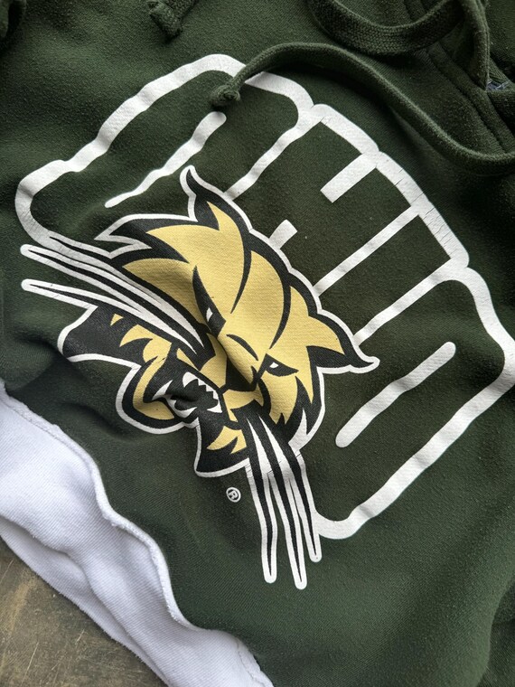 Hoodie Crop Victoria's Secret PINK Ohio Bobcats - Neuf Avec étiquettes - Taille Several - Style Bling