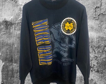 Vintage 90’s University of Notre Dame Fighting Irish Crewneck Sweatshirt Size Large