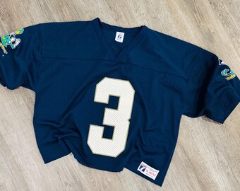 Vintage Very Rare Logo7 90s Notre Dame Fighting Irish Crop Style Jersey XL