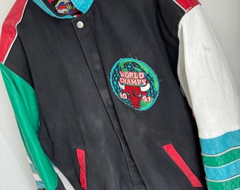HARLEM 90s ジャケット Vintage 90s Nike Urban Jungle Spike Lee Just Do It Varsity