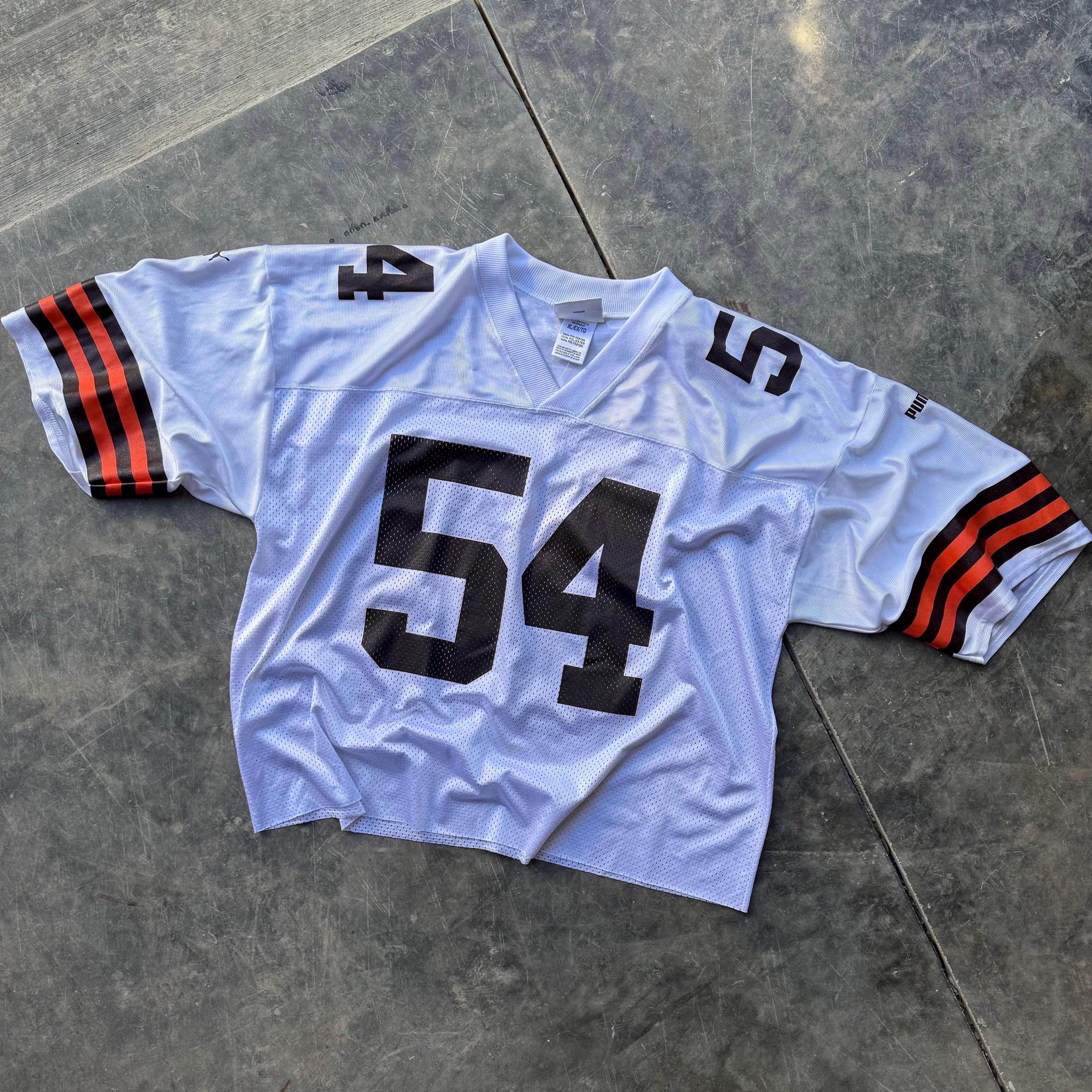 Vintage 00's Cleveland Browns NFL Football Reebok Custom Crop #54