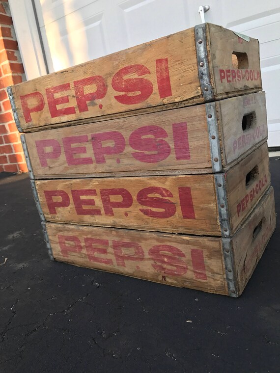 1 Vintage 1960's Vernors Wood Soda Pop Crates Excellent Shape