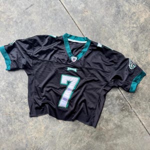 Vintage 00’s Philadelphia Eagles Football Custom Crop #7 Vick Reebok Jersey