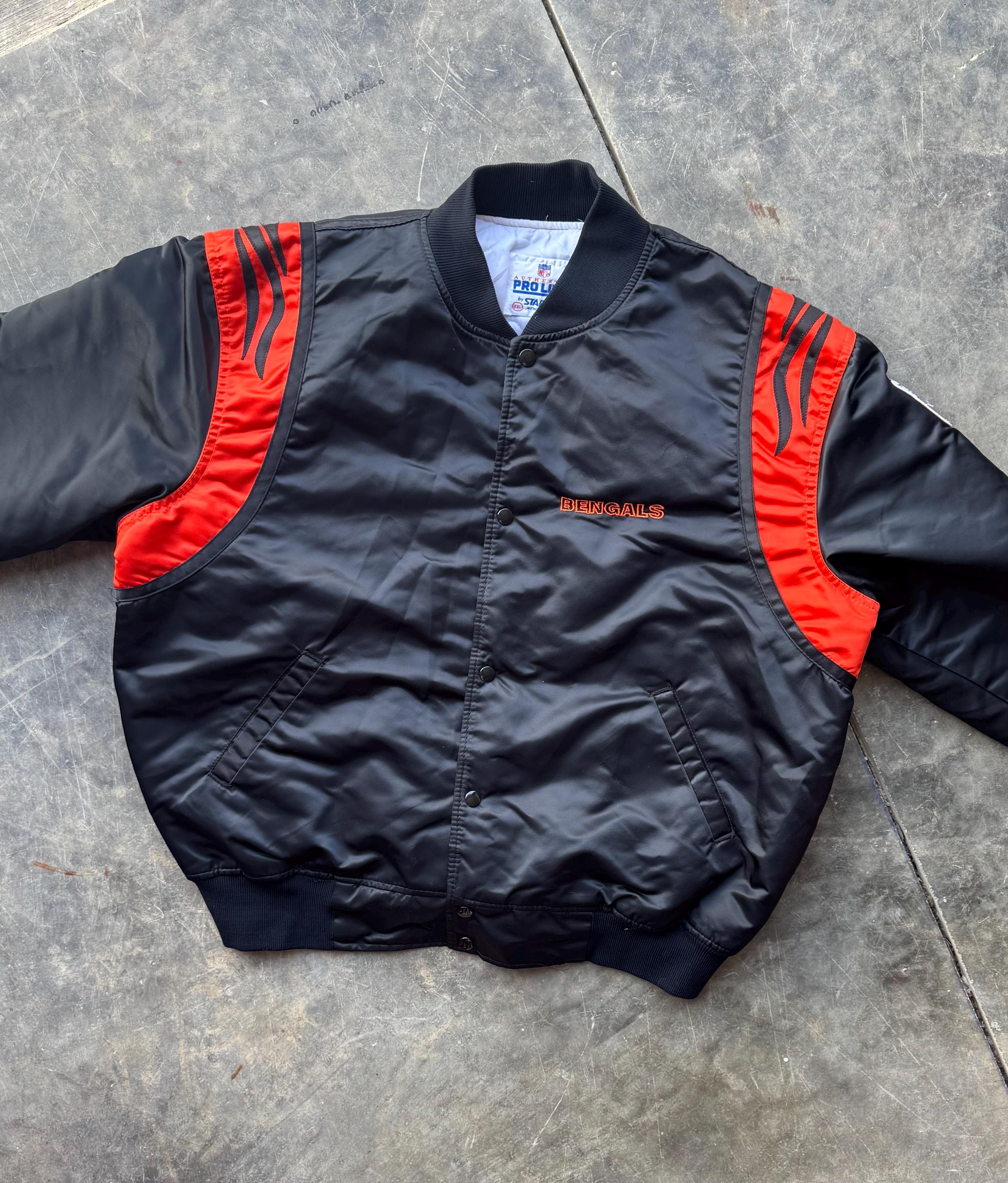 90s STARTER BENGALS ナイロンジャケット Vintage 1990s Cincinnati Bengals Starter Pouch Jacket XL - Etsy