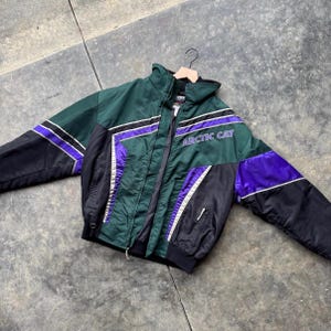 Vintage 90’s Artic Cat Snowmobile Racing ArticWear Very Rare Zip Jacket Coat