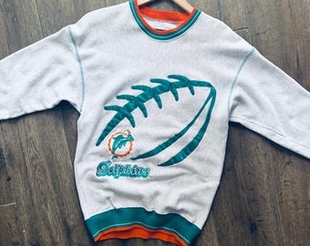 Miami Dolphins Vintage 80s Starter Sweatshirt - White Pullover