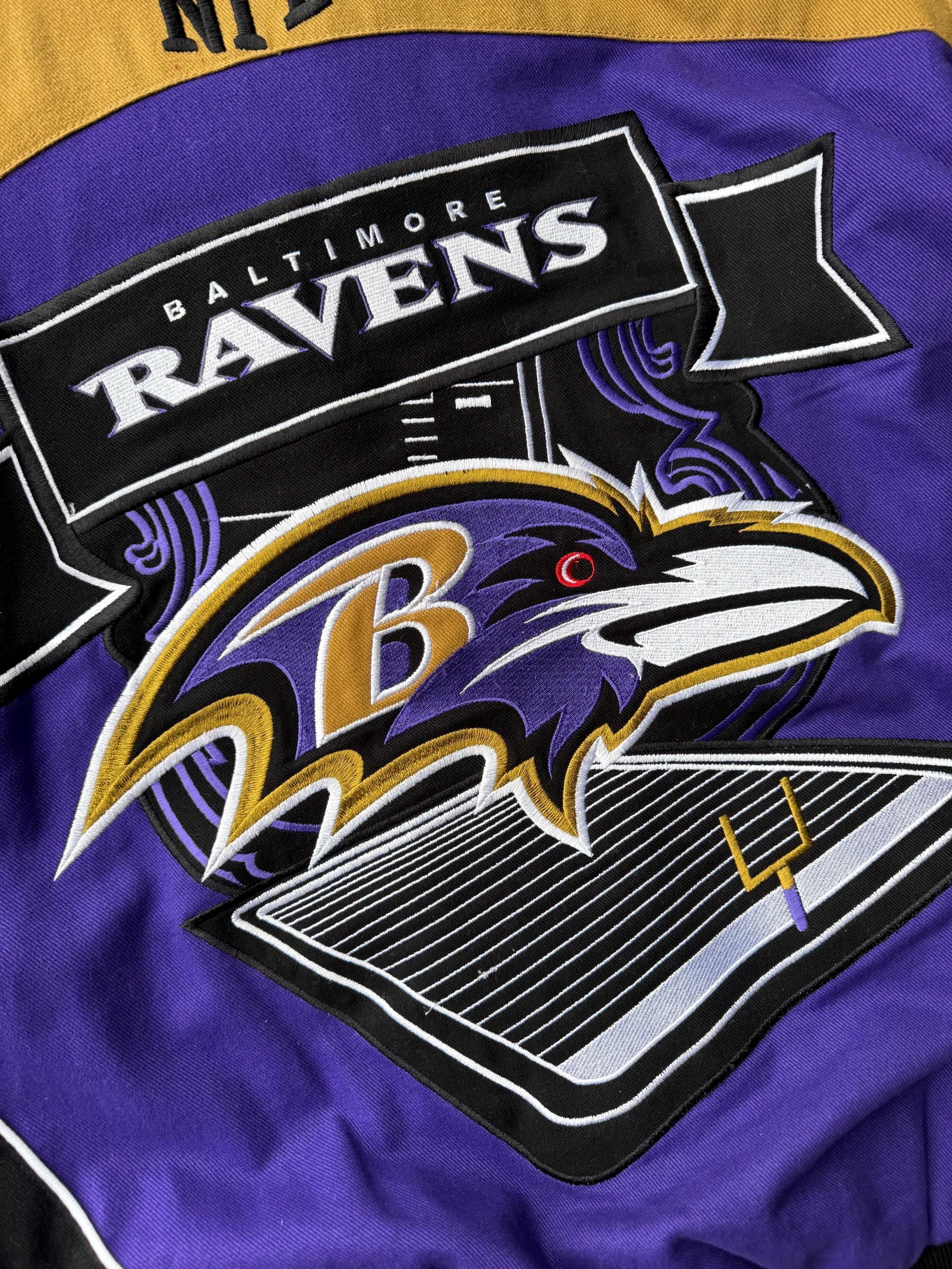 Vintage 00's Y2K NFL Baltimore Ravens Football Very Rare