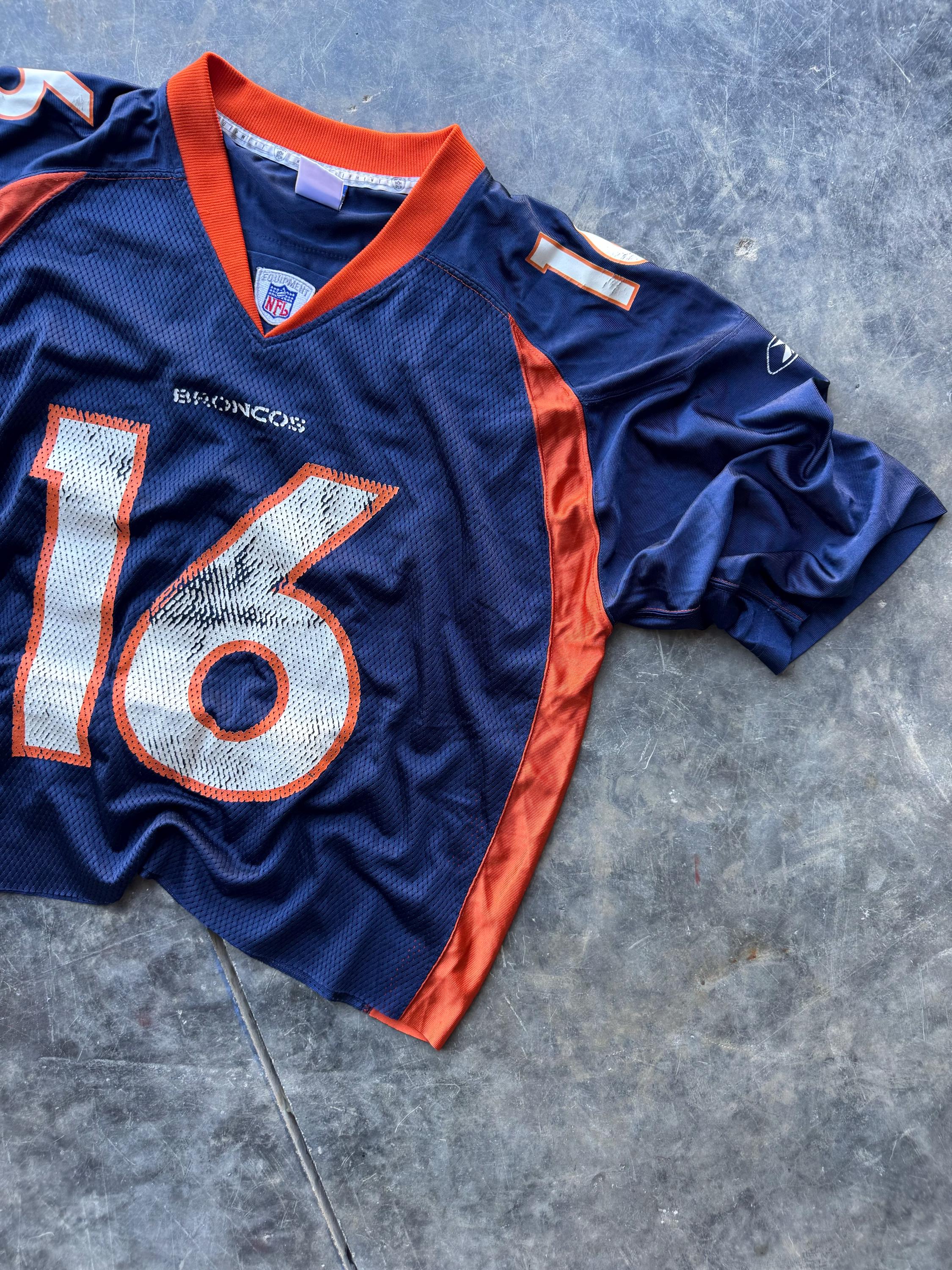 Vintage 90's Denver Broncos NFL Football Custom Crop #16 Jake