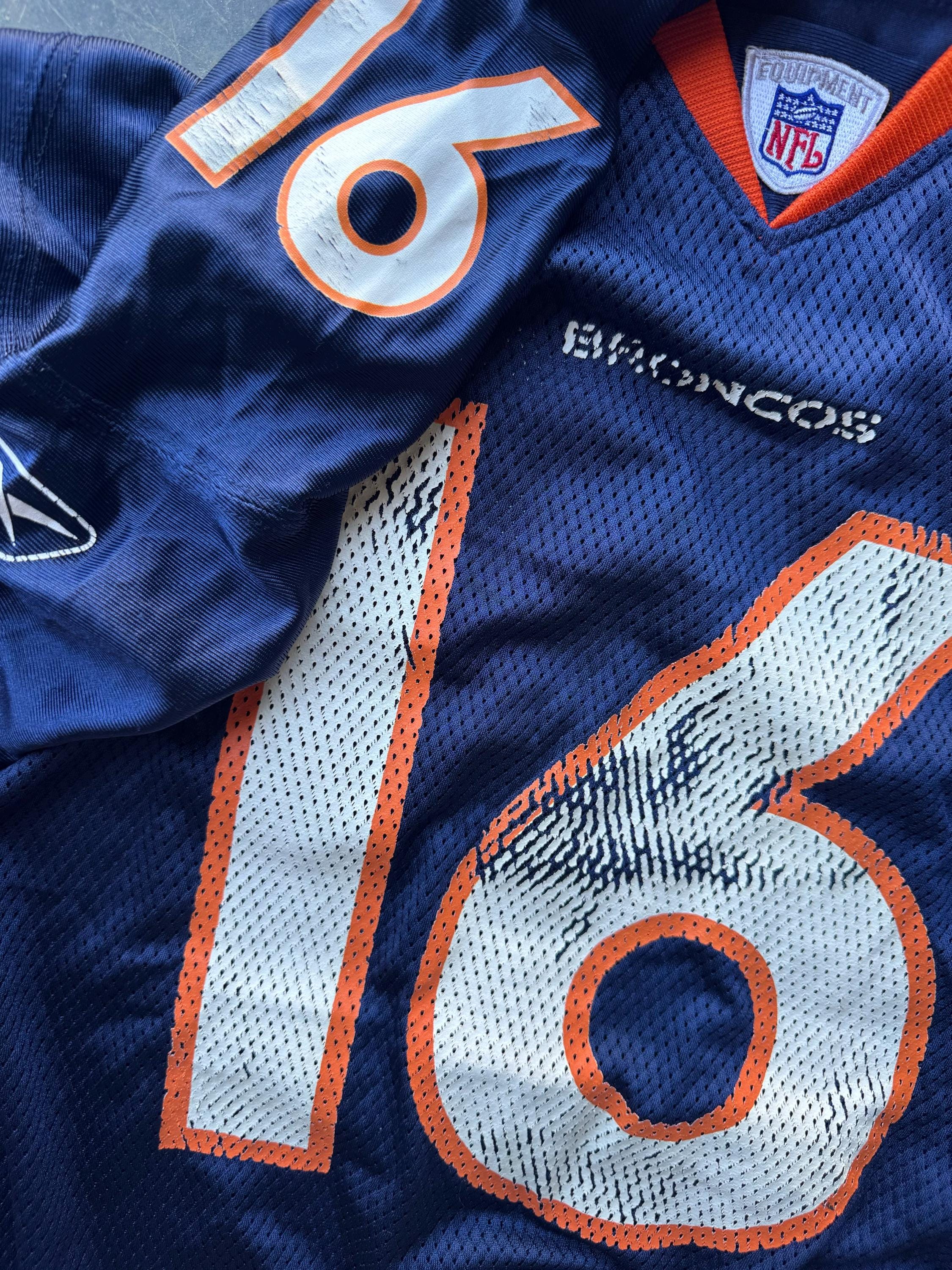 Vintage 90's Denver Broncos NFL Football Custom Crop #16 Jake