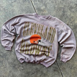 Vintage 90’s Cleveland Browns NFL Football Custom Dyed Rare Crewneck Sweatshirt