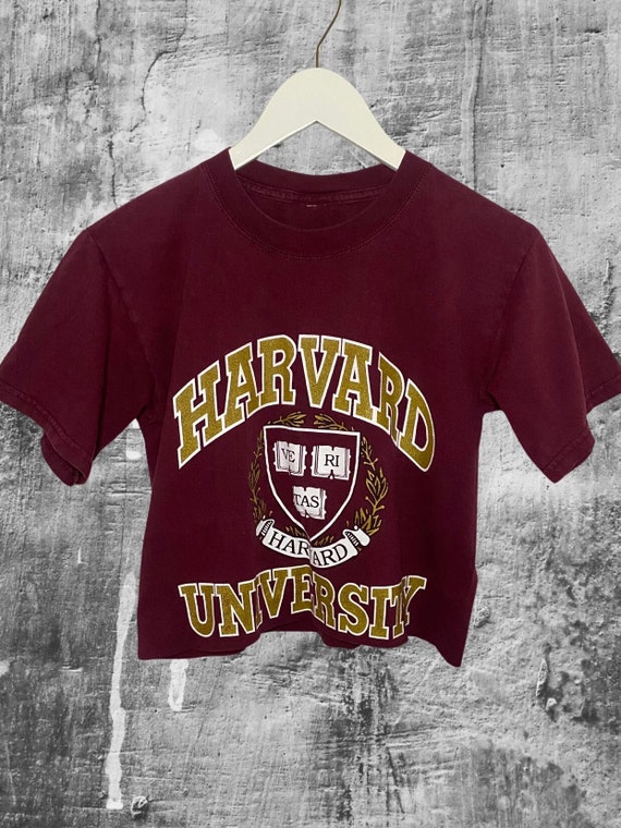 Vintage Harvard University Custom Crop T Shirt