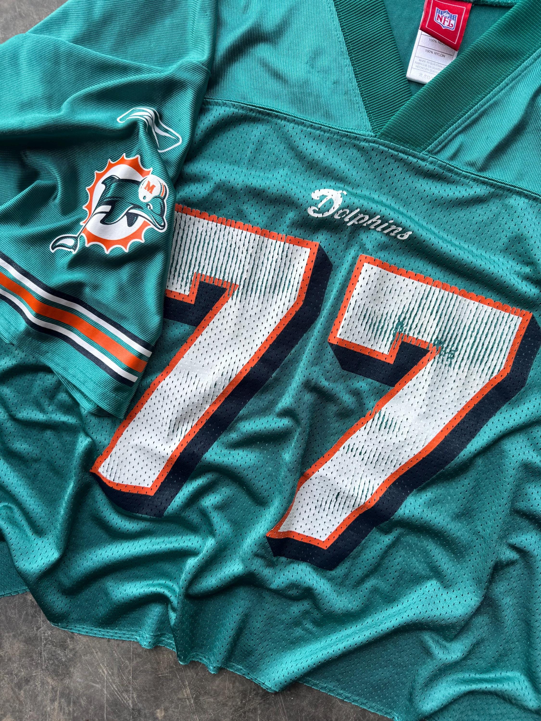 Vintage 90's Miami Dolphins NFL Rare Football Custom Crop #77