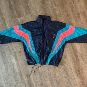 Vintage 90’s Adidas Track Style Pullover Windbreaker Jacket Large