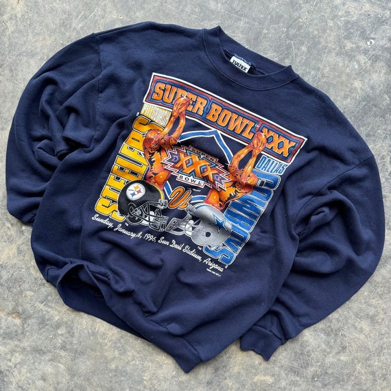 Vintage 90's Super Bowl XXX Pittsburgh Steelers Dallas Cowboys NFL