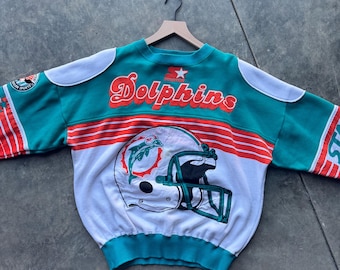 Miami Dolphins Vintage 80s Starter Sweatshirt - White Pullover