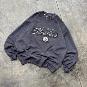 Vintage 90’s NFL Pittsburgh Steelers Starter Embroidered Tonal Rare Crewneck Sweatshirt