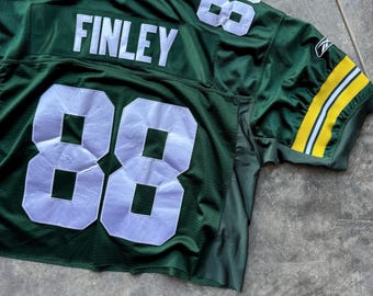 Vintage 00's NFL Green Bay Packers Football Custom Crop #88 Jersey