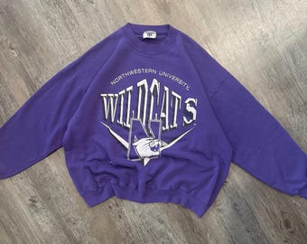 Vintage NORTHWESTERN UNIVERSITY WILDCATS Sweatshirt Sweater
