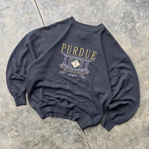 Purdue Boilermakers Vintage Style Embroidered Iron-On Patch - 3x3 Inches, Beautiful Detail