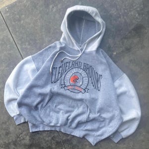 Vintage 90’s NFL Cleveland Browns Rare Tonal Crewneck Sweatshirt Hoodie