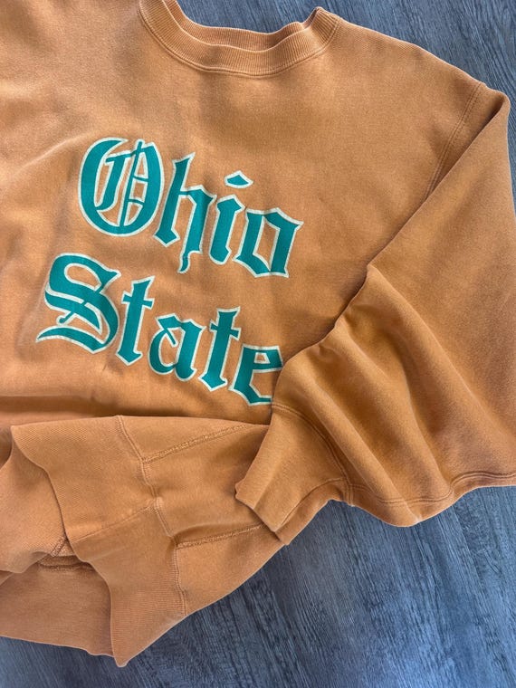 Vintage Champion Reverse Weave Ohio State Buckeyes Sweatshirt, 80s