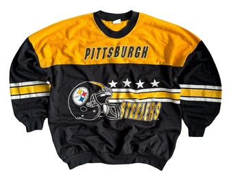 Vintage 80’s Rare NFL Pittsburgh Steelers Football Crewneck Sweatshirt XL