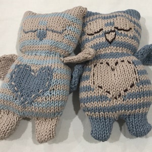 Knitting Pattern: Sleepy Owl&#39;s Little Cousin. PDF