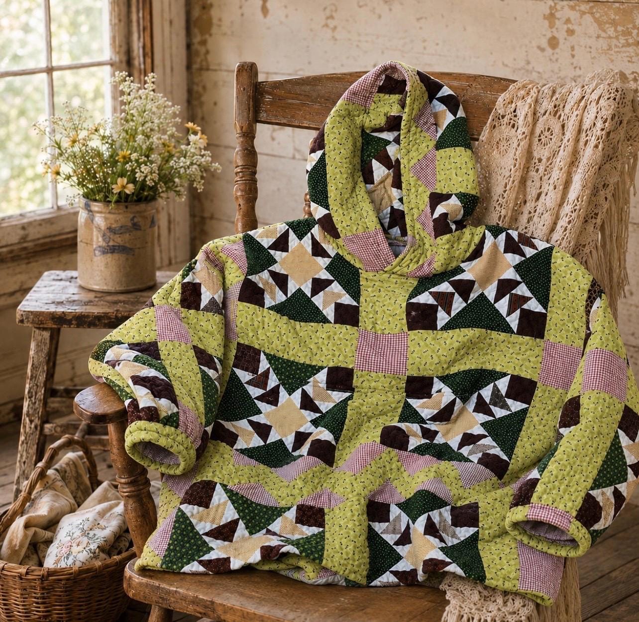 Star Patchwork Hoodie - Etsy