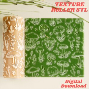 Mushroom Forest Texture Roller STL