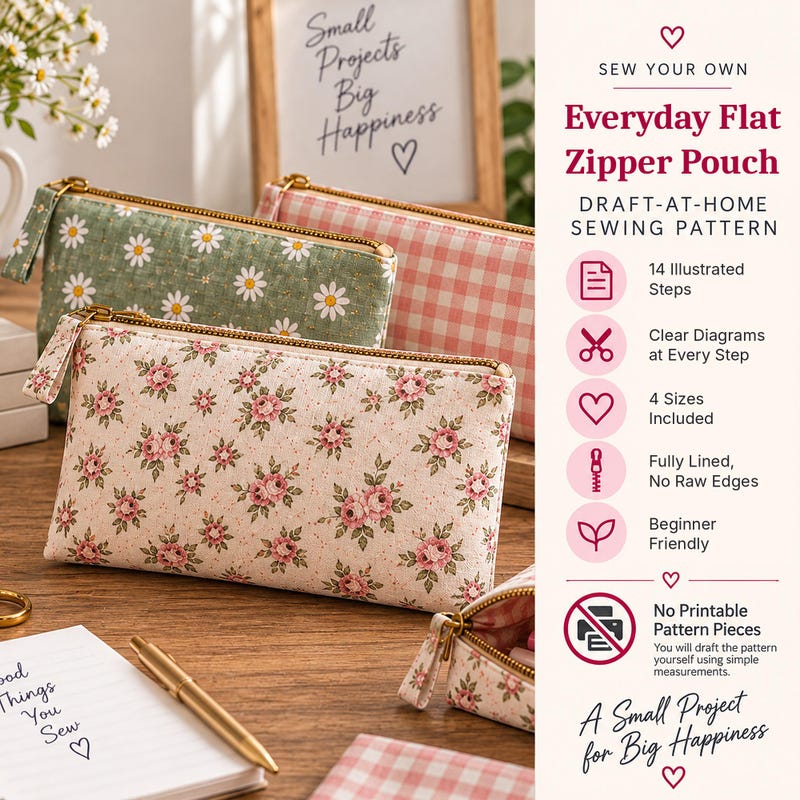 Flat Pouch for Passport - Etsy UK