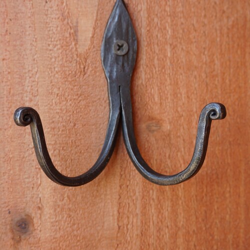 Double Coat Hook Hand Wall Hanger One Hook Etsy