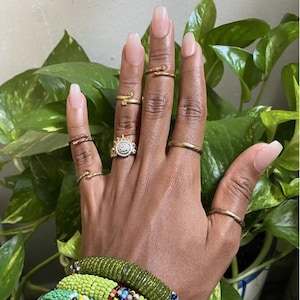 6pc Assorted Metal Rings (Made in Senegal)