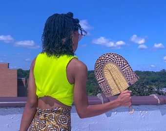 Burkina Faso Hand Woven Fan | Made in Burkina Faso | Sold Assorted