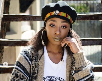 Black panther beret top