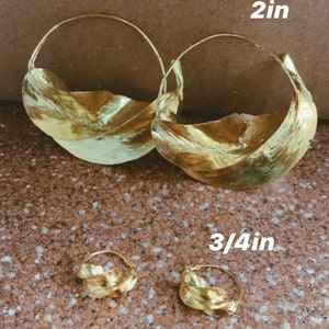 Fulani Earrings | Silver and Gold | Made in Mali | Size Options Available |