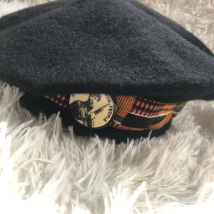 Black Panther Party Inspired Wool Beret Hat image 6