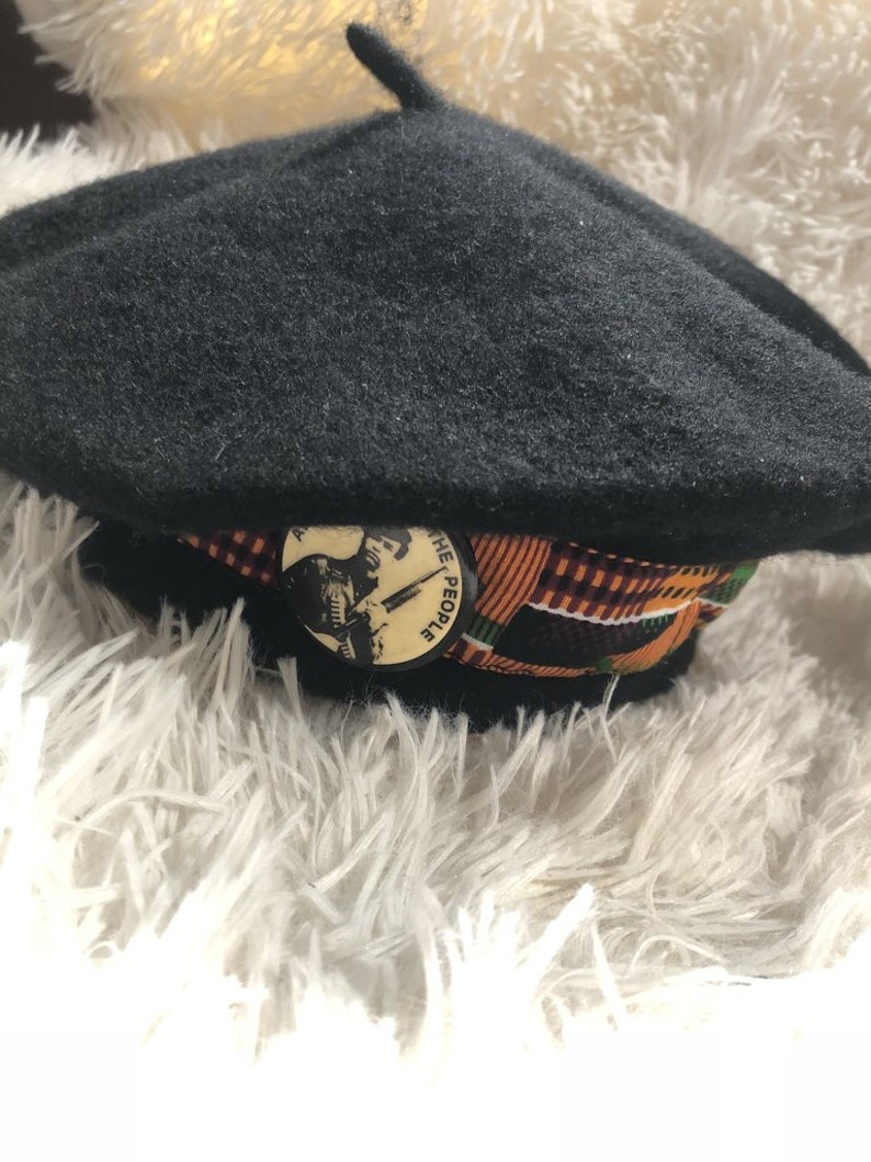 Black Panther Party Inspired Wool Beret Hat image 6