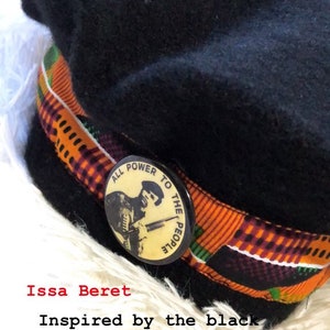 Black Panther Party Inspired Wool Beret Hat image 7