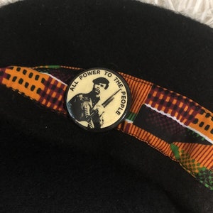 Black Panther Party Inspired Wool Beret Hat image 9