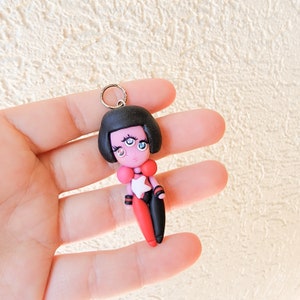 Garnet Necklace, Steven Universe Fanart, Polymer Clay Pendant, Necklace, polymer clay, clay pendant, Kawaii, doll, charm