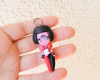 Garnet Necklace, Steven Universe Fanart, Polymer Clay Pendant, Necklace, polymer clay, clay pendant, Kawaii, doll, charm