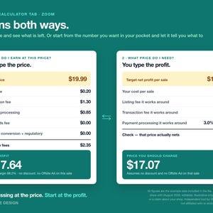 Etsy Seller Fee Calculator & Profit Dashboard 2026, Bookkeeping Spreadsheet for Etsy Shop, Google Sheets Excel Sales Tracker, Pricing Tool image 8
