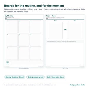 Autism Visual Schedule Printable, Daily Routine Cards for Kids, First Then Board & Editable Picture Schedule + Progress Tracker imagen 3