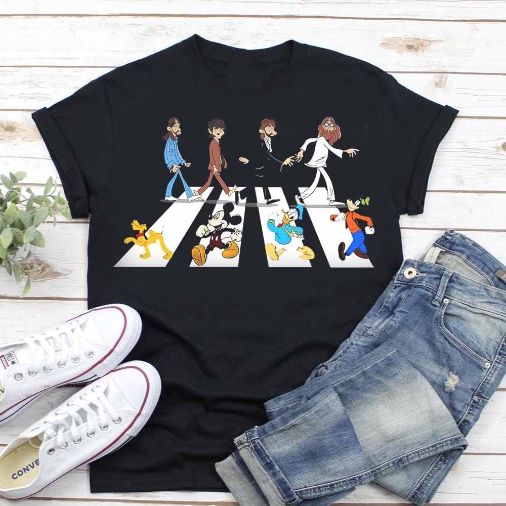 Discover Abbey Road Mickey Und Freude T-Shirt
